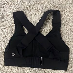 Women's Black Lululemon Cross-Back Sports Bra